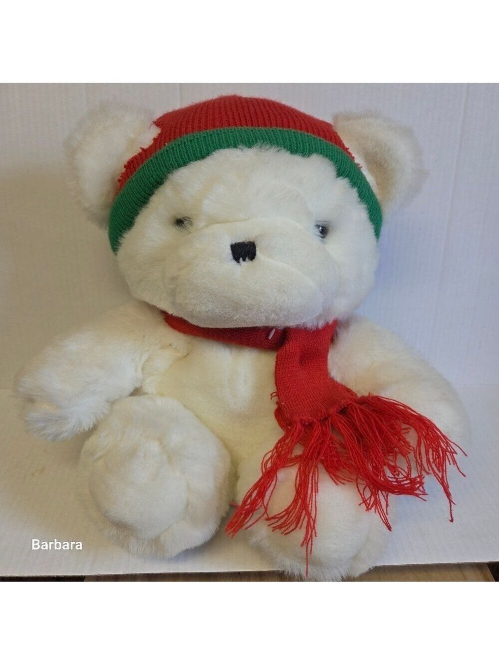 Vintage 1986 Kmart Christmas Plush Teddy Bear